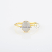 Wholesale Rainbow Moonstone 925 Silver Ring for Best Gifts